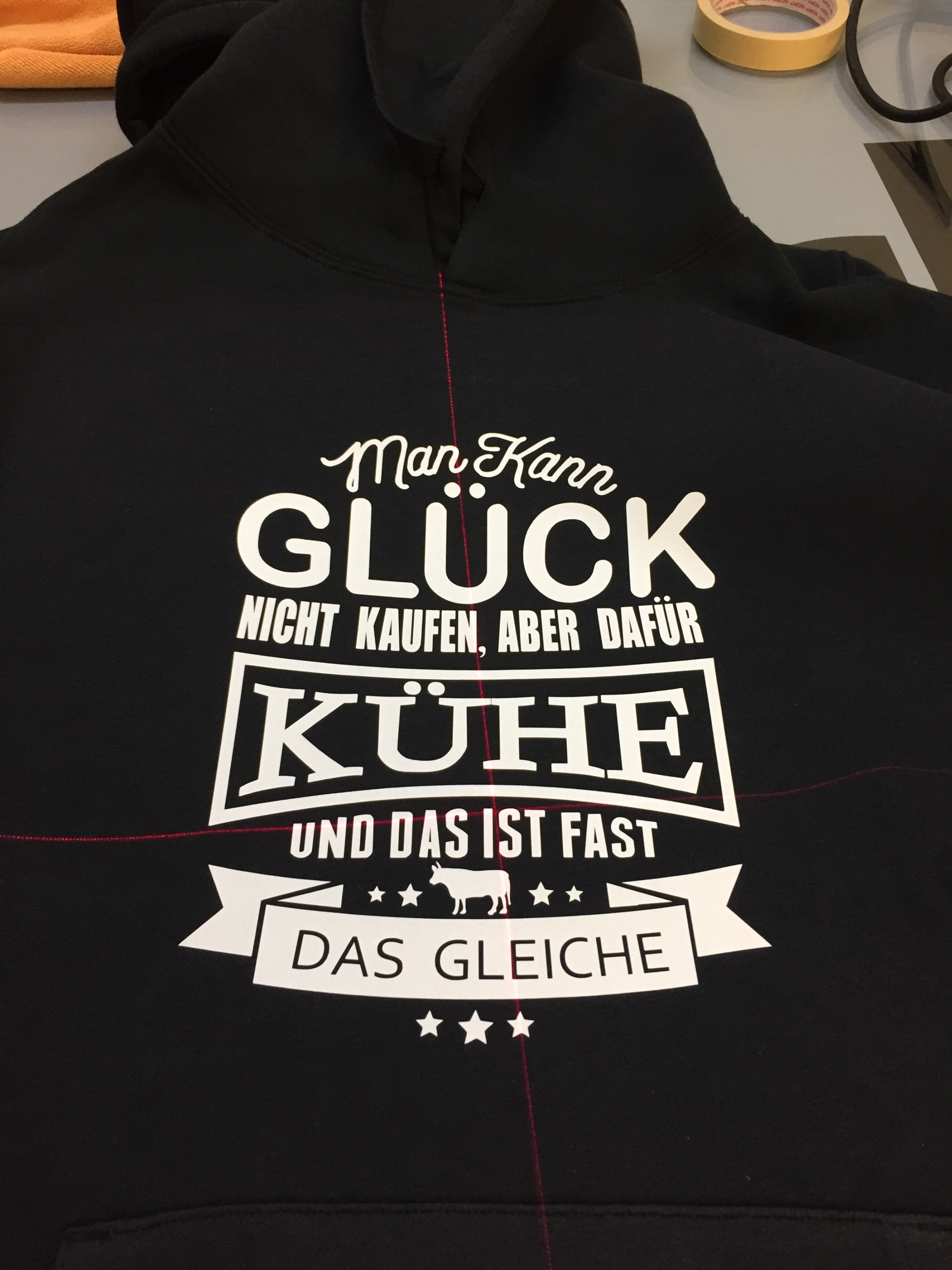 Hoodie Kundenauftrag